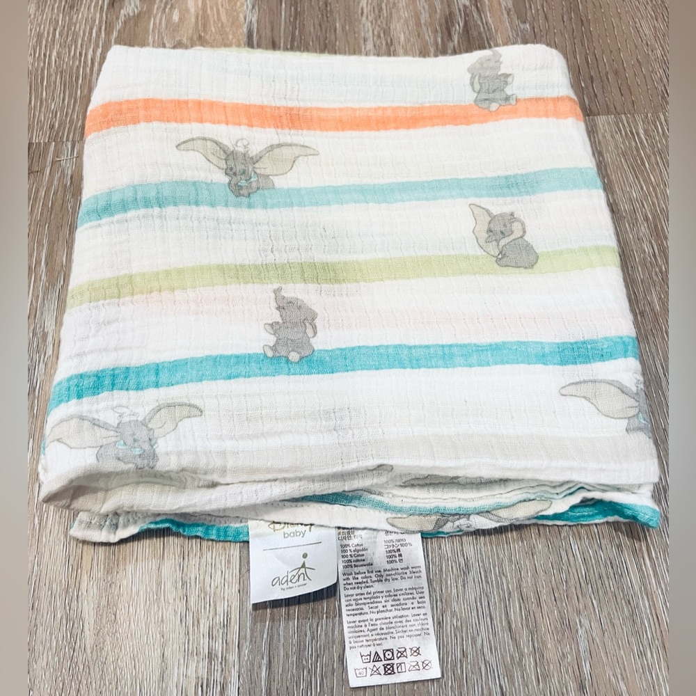Disney‎ dumbo muslin swaddle blanket by Aden & Anais retired print